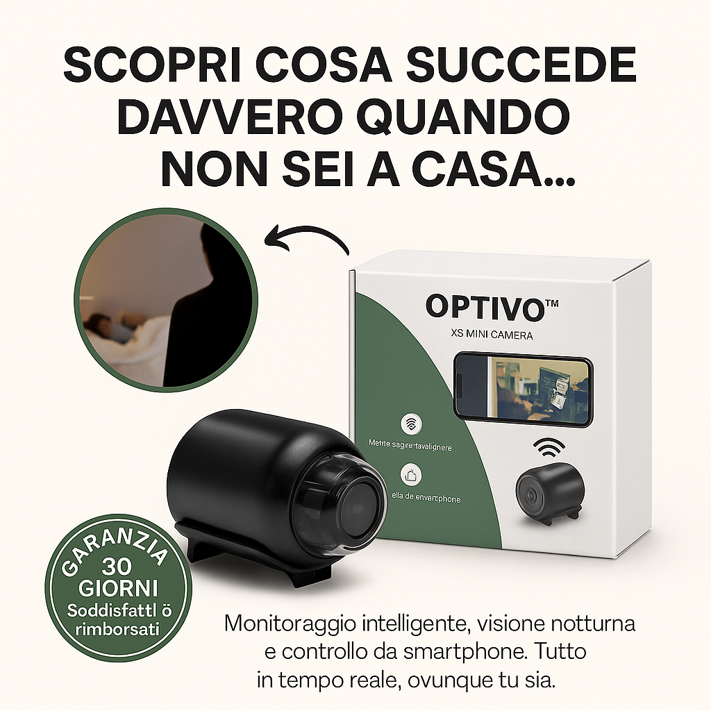 Telecamera WiFi 4K 1080P X5™ – Sorveglianza domestica con visione notturna